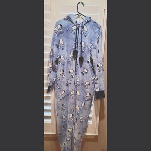 Peanuts Snoopy Pajama Onesie with Hood